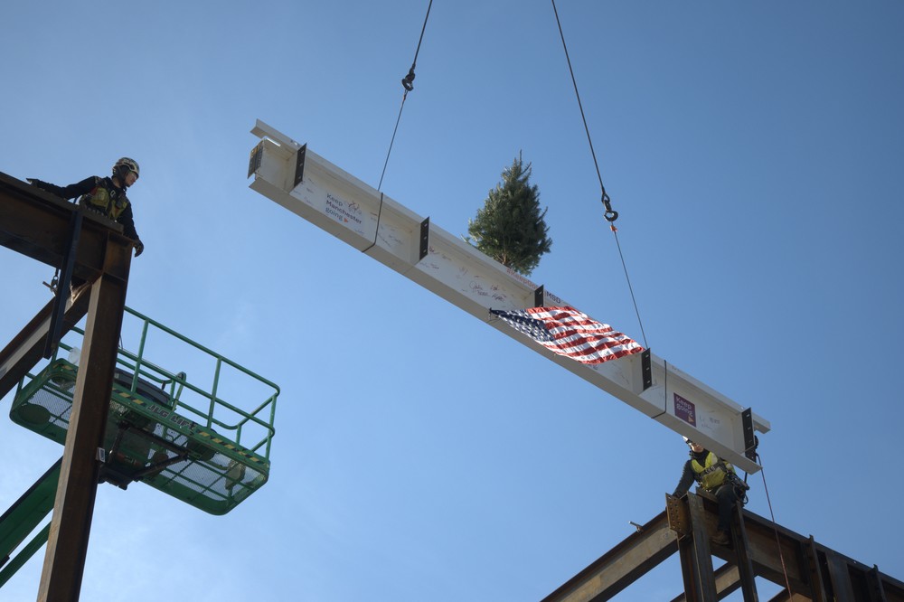 beam raisings at Mclaughlin and hillside