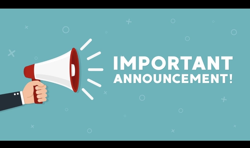 Important Announcement!
