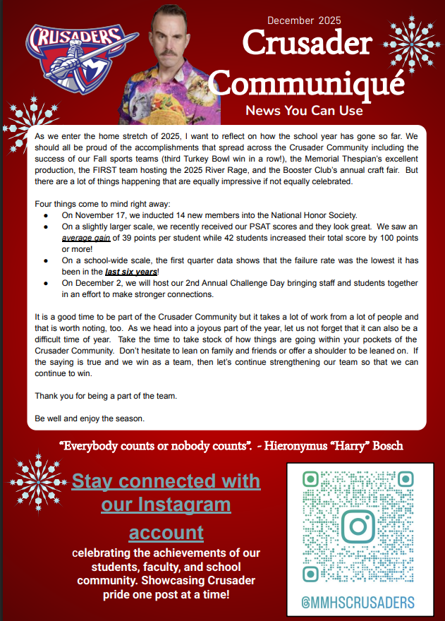 December newsletter cover page 