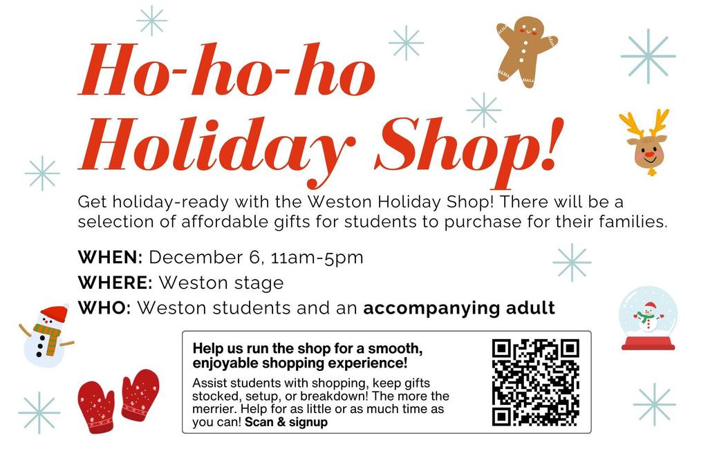 Holiday Shop Flyer