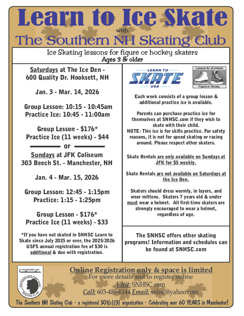 Flyer: Learn to Ice Skate!