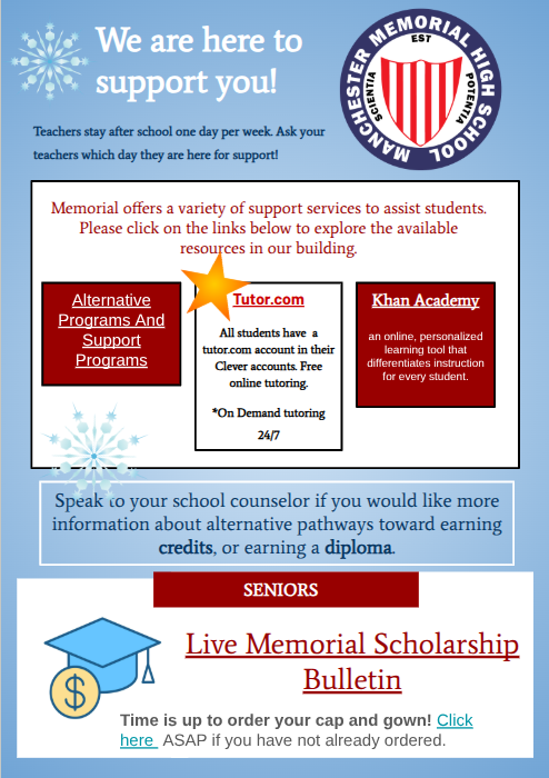 Tutoring and Scholarship Information 