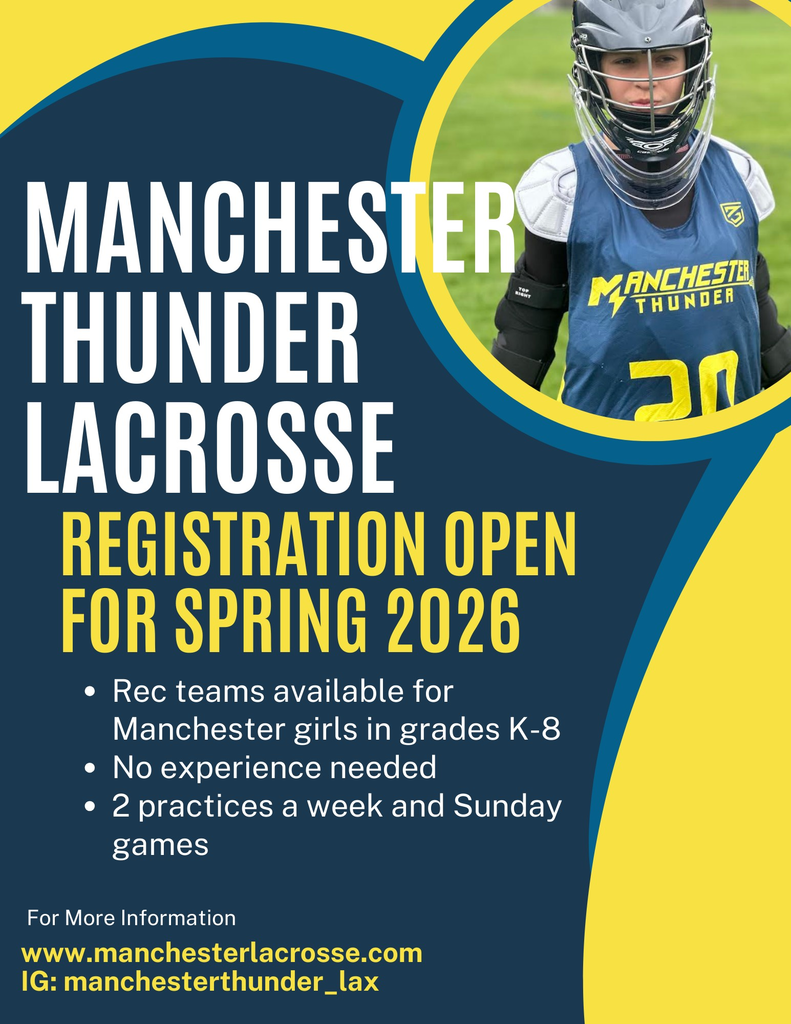 Flyer: Manchester Thunder Lacrosse Registration 