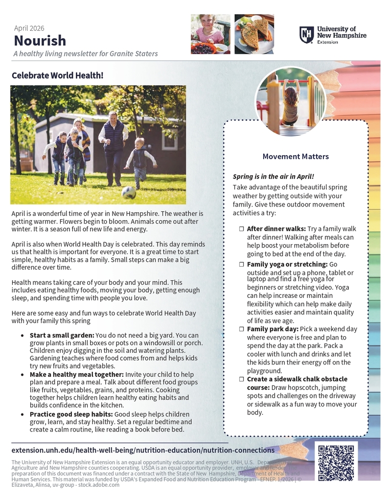 Flyer: April's Edition of Nourish!