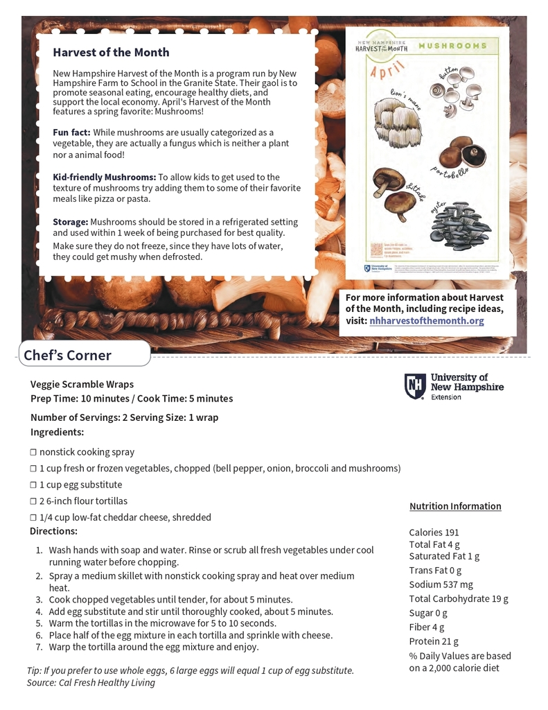 Flyer: April's Edition of Nourish!