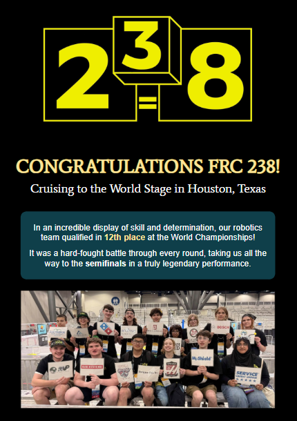 Congratulations FRC 238