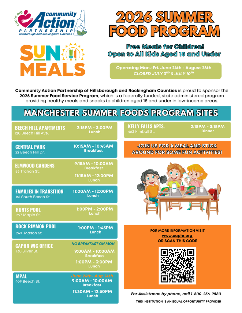 2026 summer food program locations