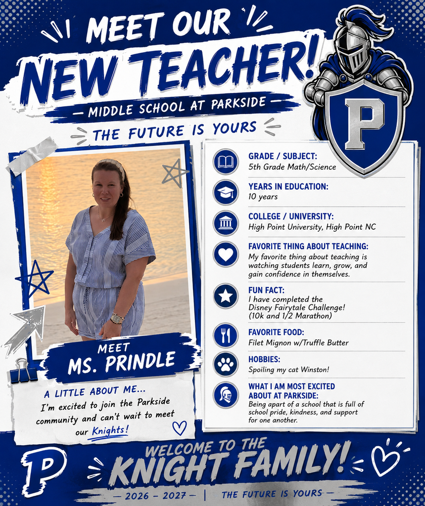 Middle School at Parkside New Teacher