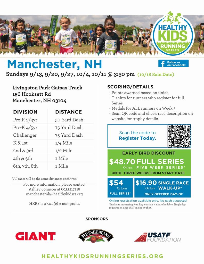 Flyer: Healthy Kids Running Series