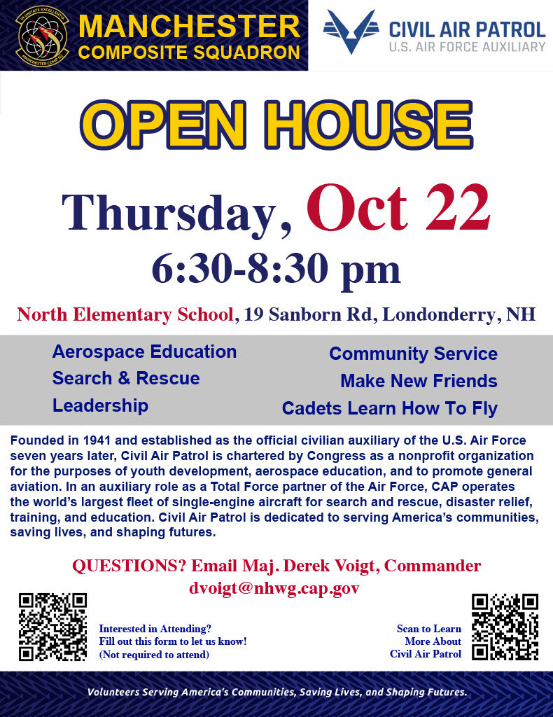 Flyer: Civil Air Patrol Open House!