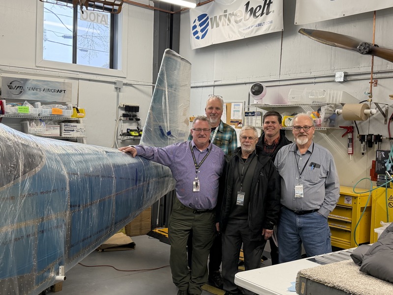 MST aviation volunteers pose with plane