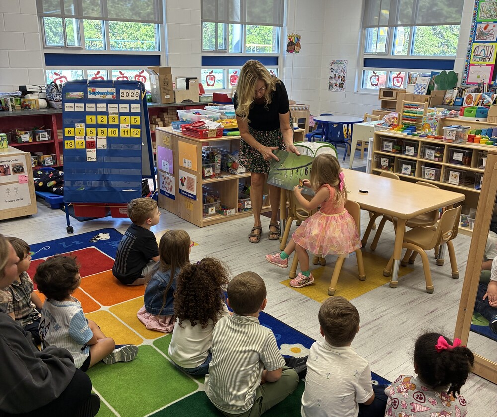 Students learn about the butterfly life cycle