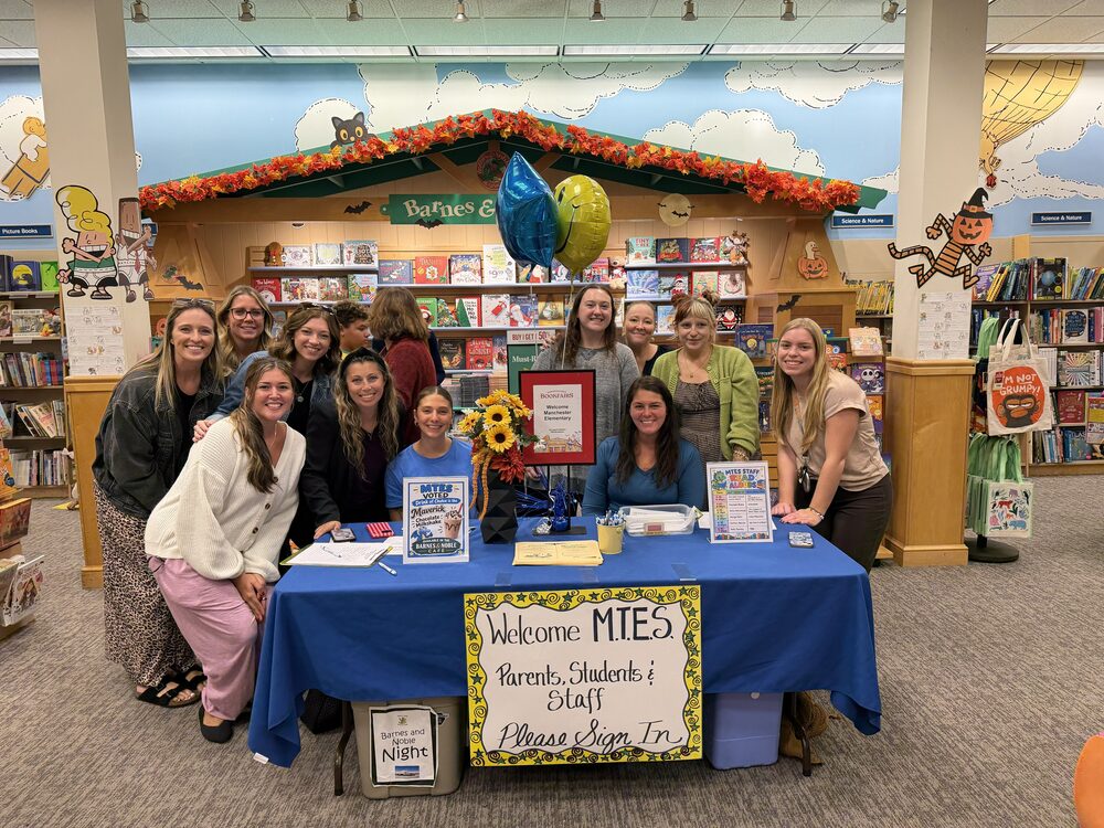 MTES staff attending Family Night at Barnes & Noble