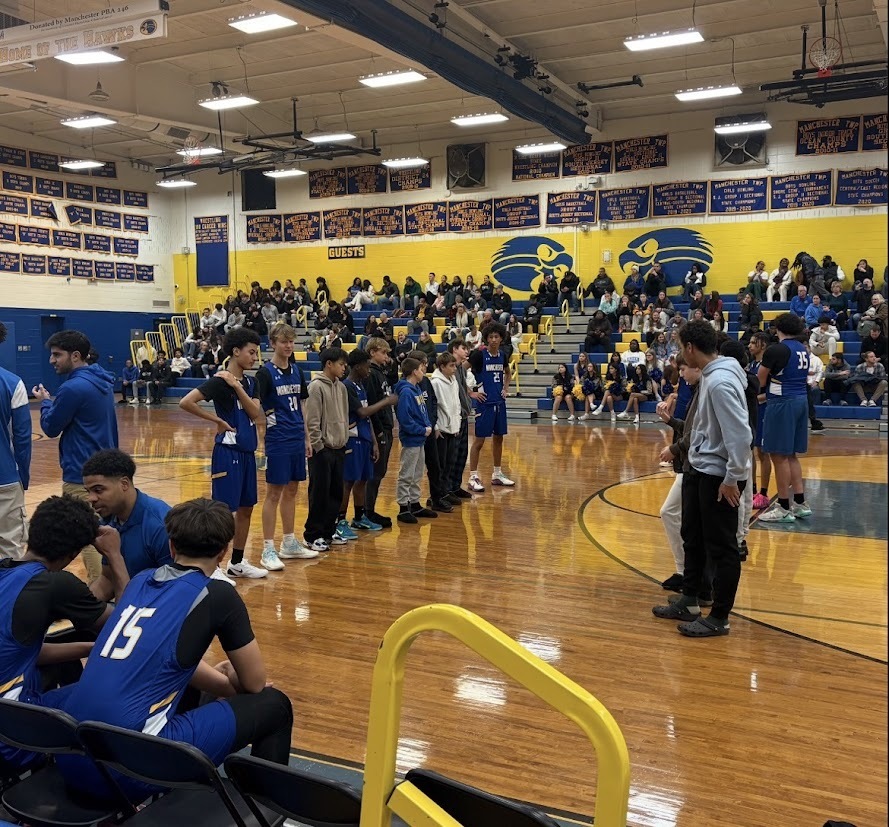Coach Morris and Coach Lang launched a new tradition by bringing the Middle School boys basketball team to the High School home opener. Players sat behind the bench, lined up for introductions, and enjoyed pizza while seeing what it means to be a future Hawk. Go Hawks