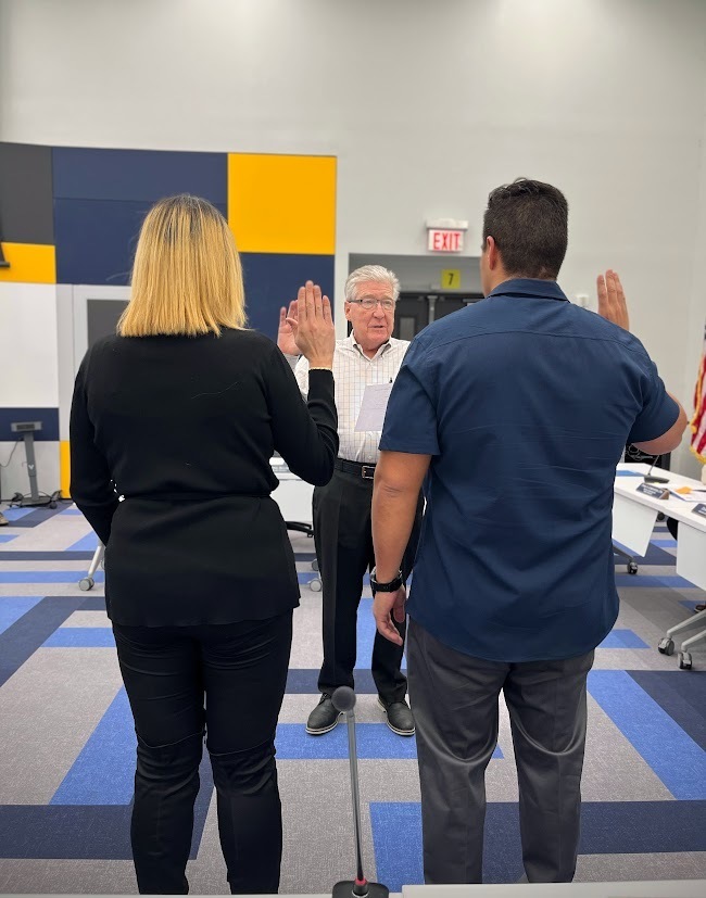 The Manchester Board of Education held its annual reorganization meeting this evening, swearing in Brian Guzman and Justine Beltran as new BOE members. Happy Board Member Appreciation Month, and welcome to Mr. Guzman and Ms. Beltran!