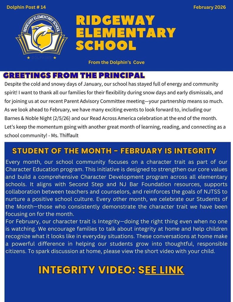 Dolphin Post 14 ~February 2026 Newsletter  page 1