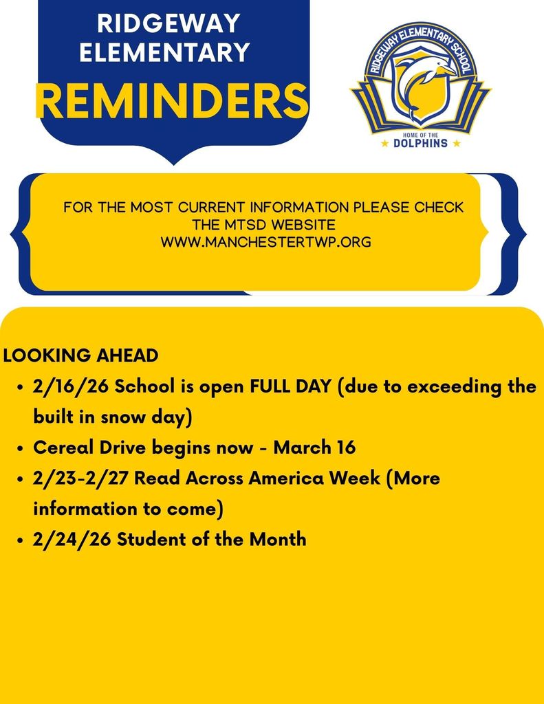 Page 1 of 3 of newsletter reminder