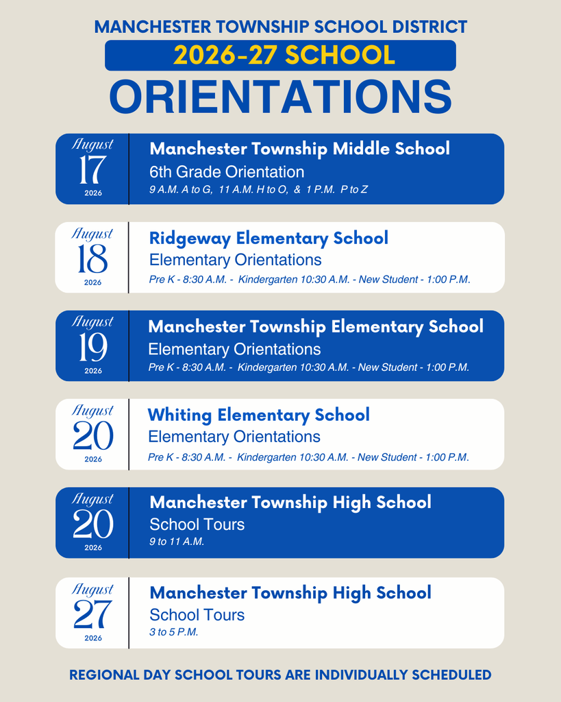 We are excited to share the dates for this summer’s school orientation events and school tours. Please take a moment to mark your calendars. We cannot wait to welcome you. If you have any questions, feel free to reach out to your child’s school at any time. See you there!