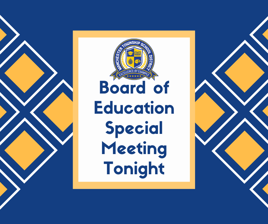 Board of Education Special Meeting Tonight
