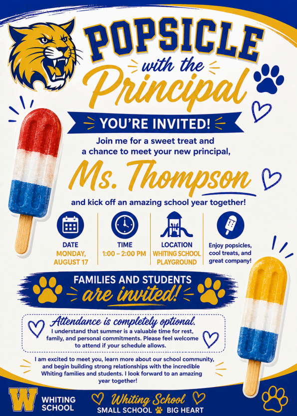Popsicle with the Principal Flyer