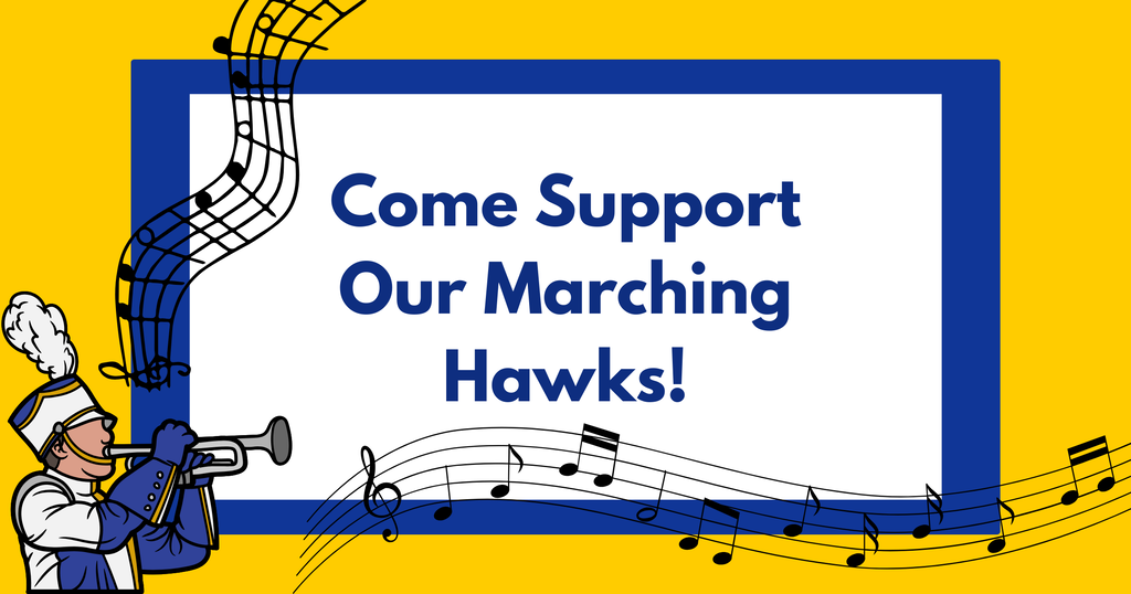 Flyer for Marching Hawks