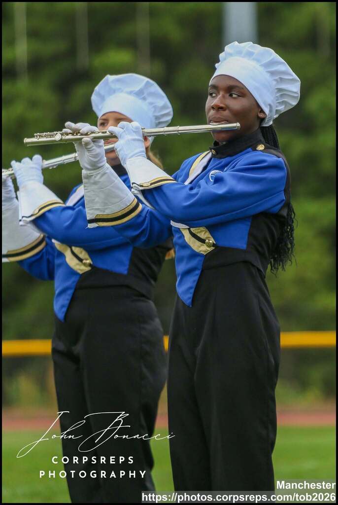 Marching Hawks performing