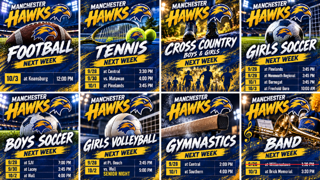 Summary Athletic Schedule