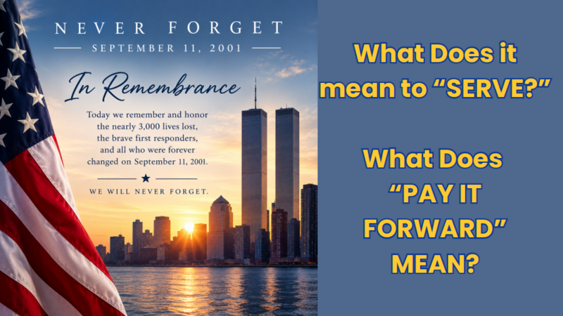 Pay it Forward Coupons in Remembrance of 9/11