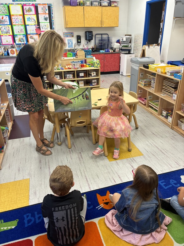Students learn about the butterfly life cycle