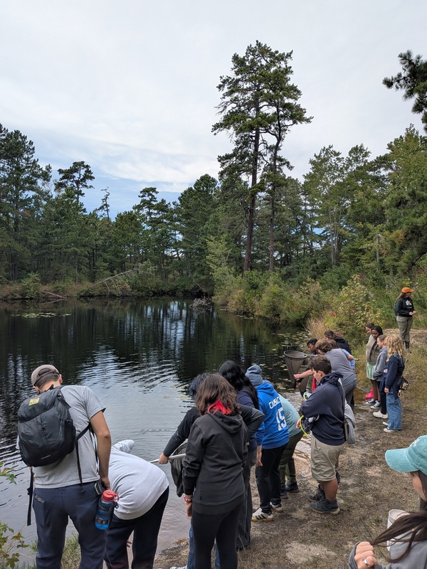 Eco Explorers at the lakeside