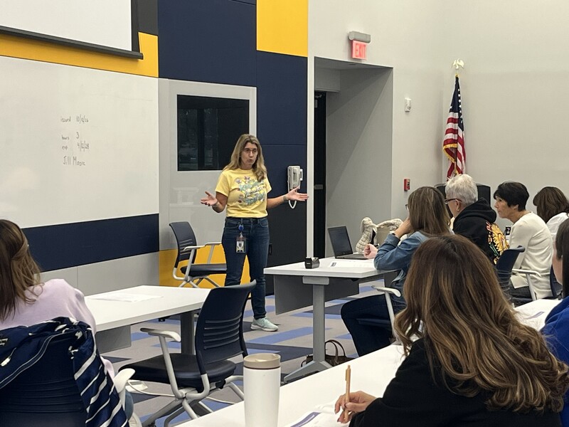 Staff at MTMS at a professional development session