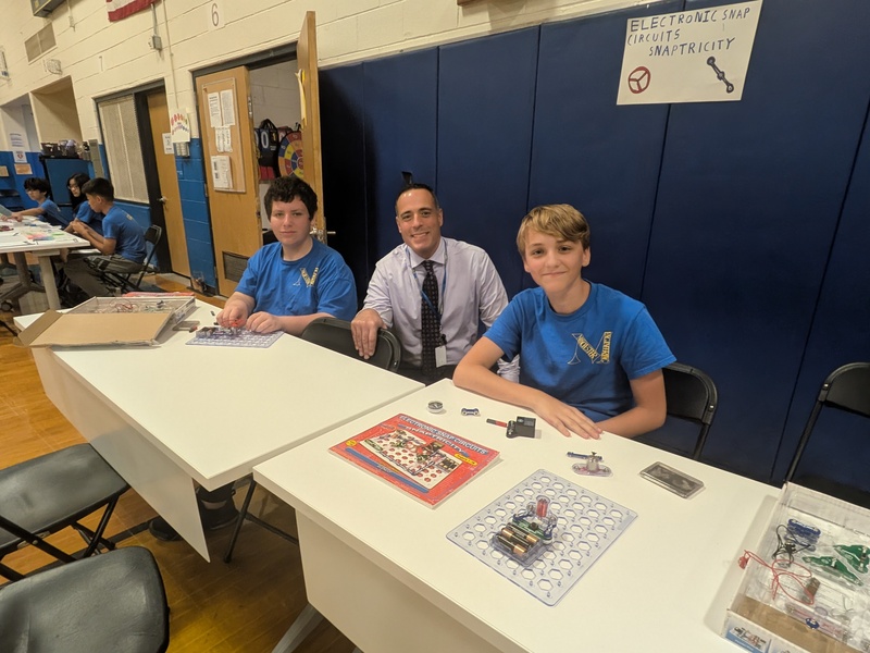 MTMS Engineering Club Members at the STEM Night
