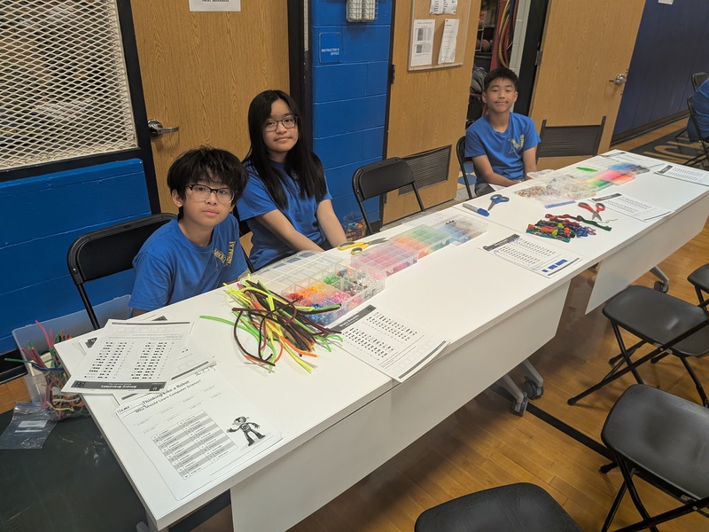MTMS Engineering Club Members at the STEM Night