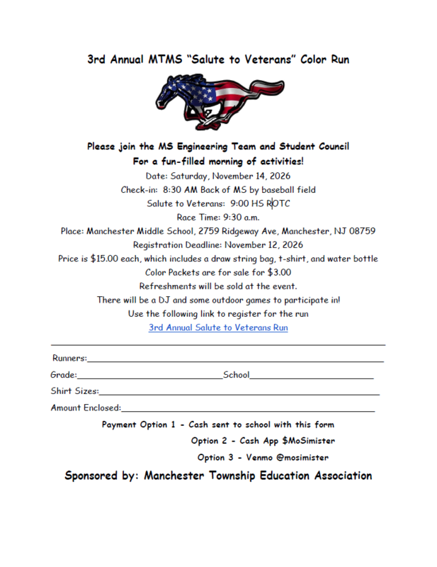 Invitation to MTMS Veterans Color Run