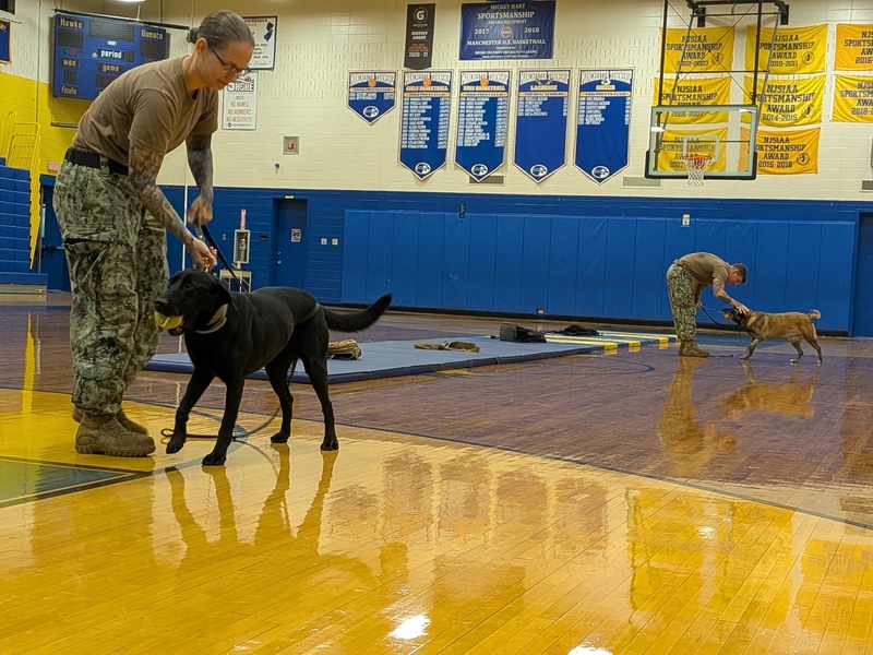 JB-MDL K-9 Handlers at MTHS Assembly