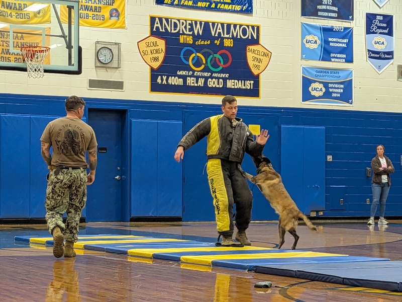 JB-MDL K-9 Handlers at MTHS Assembly