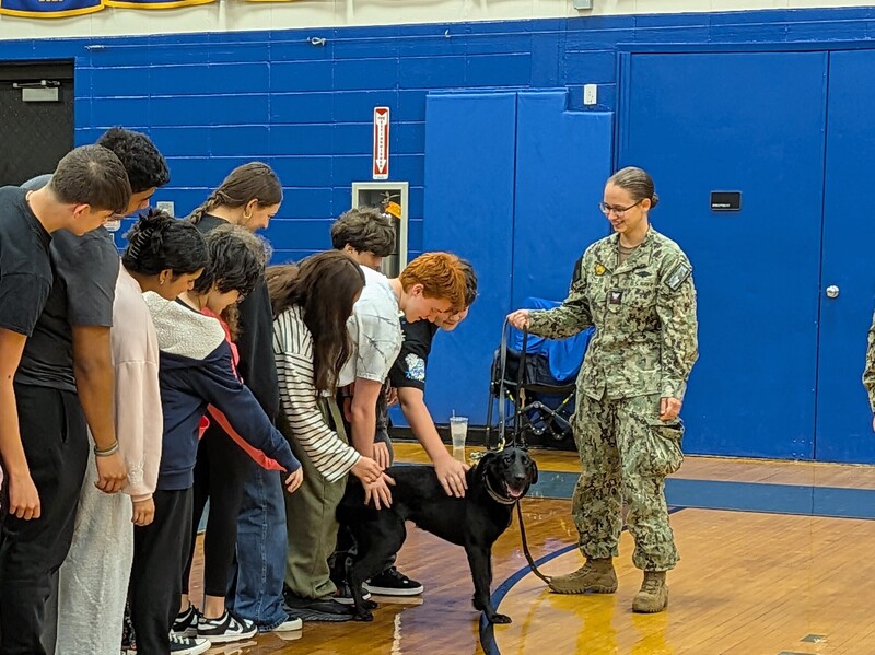 JB-MDL K-9 Handlers at MTHS Assembly