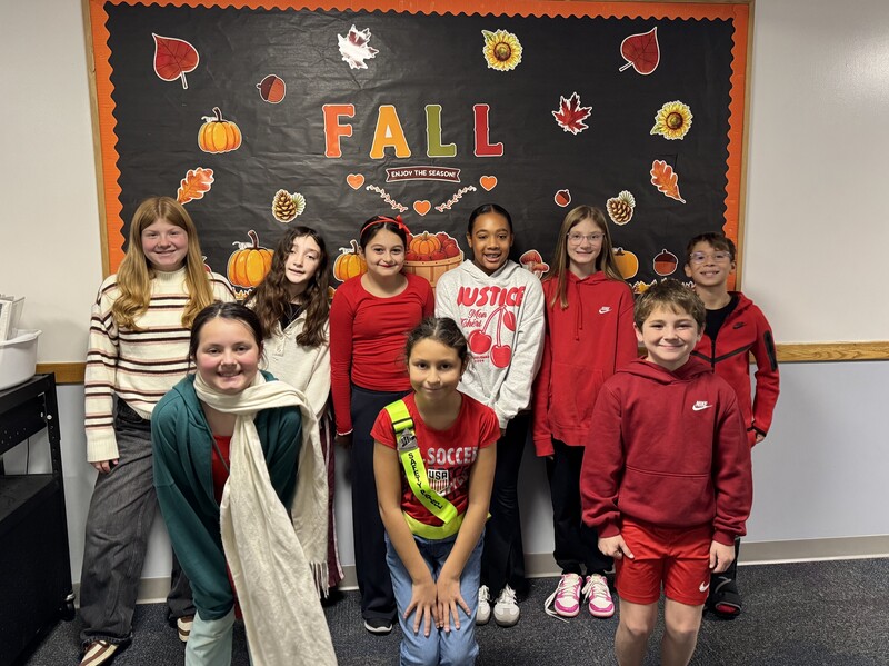 MTSD Students wearing red