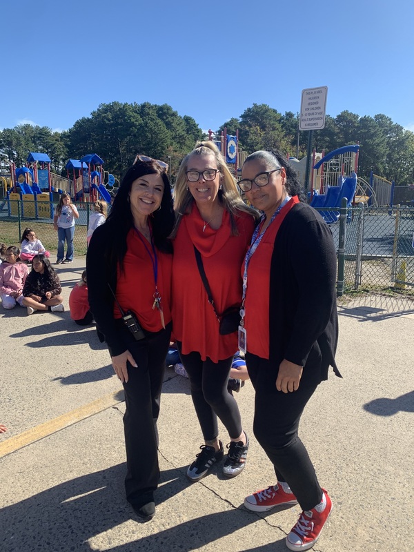 MTSD staff wearing red