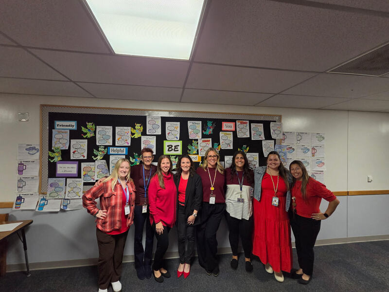MTSD staff wearing red