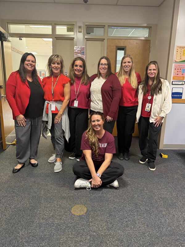 MTSD staff wearing red
