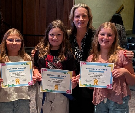 RES receiving recognition certificates