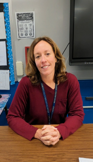 MTMS teacher Kristine Laporte, who received recognition at the BOE meeting