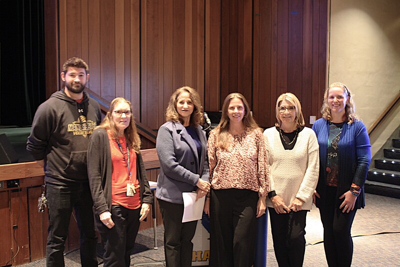 Rotary & Habitat for Humanity members receiving recognition at the BOE meeting