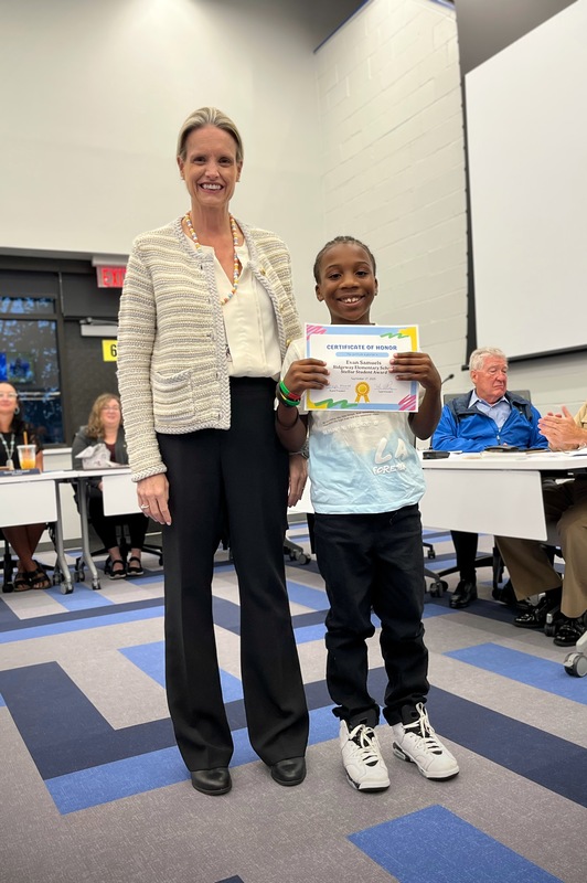 STUDENT RECOGNITIONS BOE MEETING - SEPT