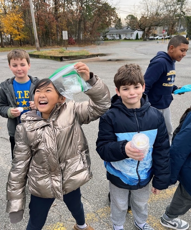 egg drop MTHS elementary students