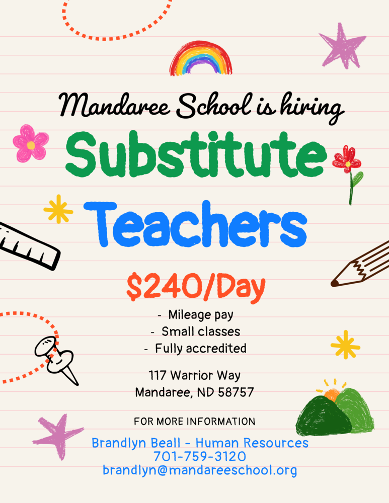 Substitute teacher flyer