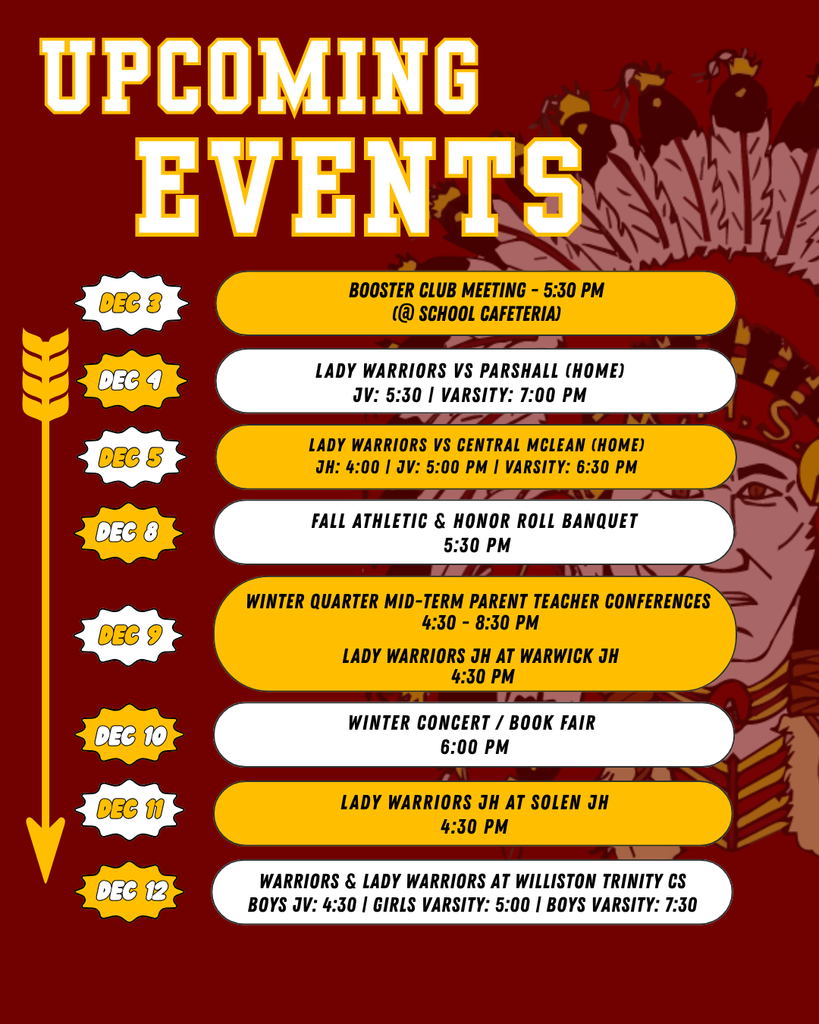 Events for this week and next week