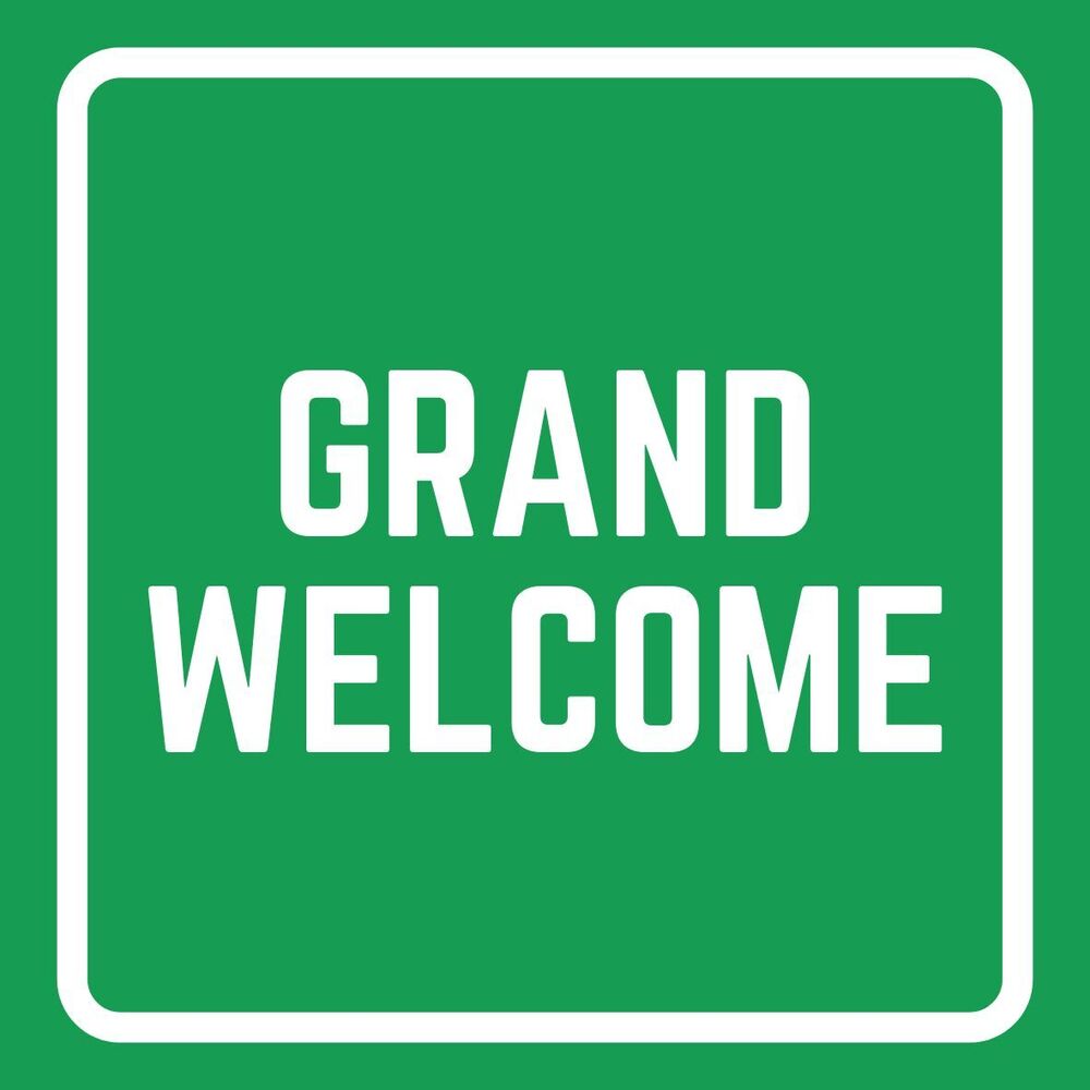 grand welcome sticker