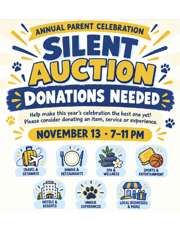 PANTHERS, LET’S BUILD AN AMAZING SILENT AUCTION! ITEMS NEEDED BY NOVEMBER 1